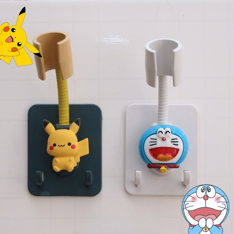 Στήριγμα κεφαλής ντους με αυτοκόλλητη τοποθέτηση χωρίς διάτρηση – ρυθμιζόμενο, πλαστικό αξεσουάρ μπάνιου