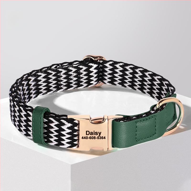 Κολάρο σκύλου με χαραγμένη ετικέτα κατά της απώλειας, Υλικό Mohair, Μάρκα Feiyu, κατάλληλο για όλους τους σκύλους, Κωδικός 759849768829