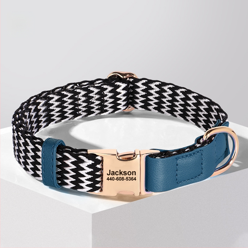 Κολάρο σκύλου με χαραγμένη ετικέτα κατά της απώλειας, Υλικό Mohair, Μάρκα Feiyu, κατάλληλο για όλους τους σκύλους, Κωδικός 759849768829