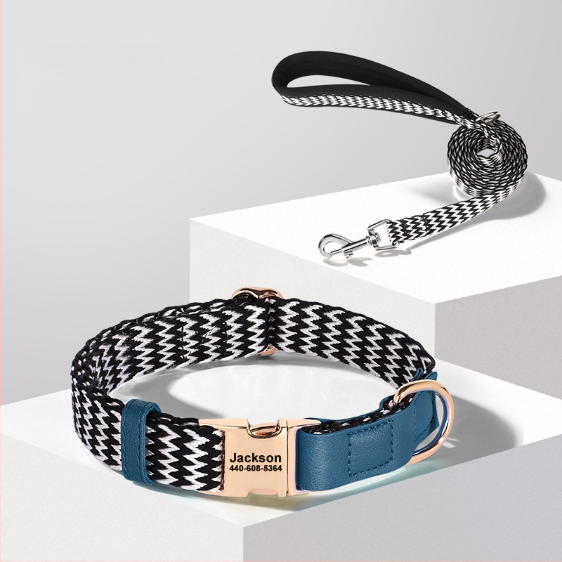 Κολάρο σκύλου με χαραγμένη ετικέτα κατά της απώλειας, Υλικό Mohair, Μάρκα Feiyu, κατάλληλο για όλους τους σκύλους, Κωδικός 759849768829