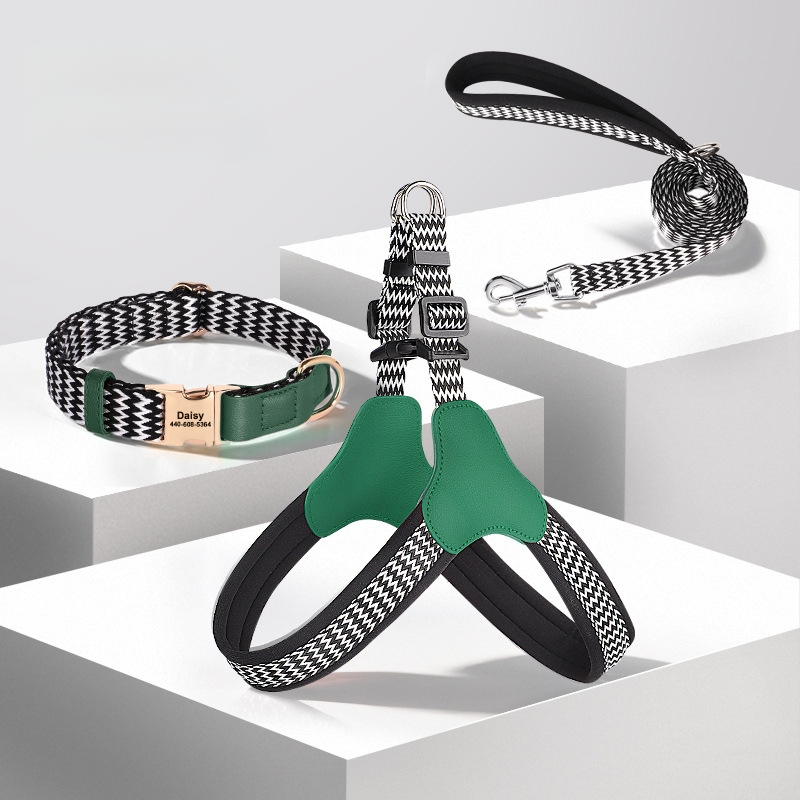 Κολάρο σκύλου με χαραγμένη ετικέτα κατά της απώλειας, Υλικό Mohair, Μάρκα Feiyu, κατάλληλο για όλους τους σκύλους, Κωδικός 759849768829