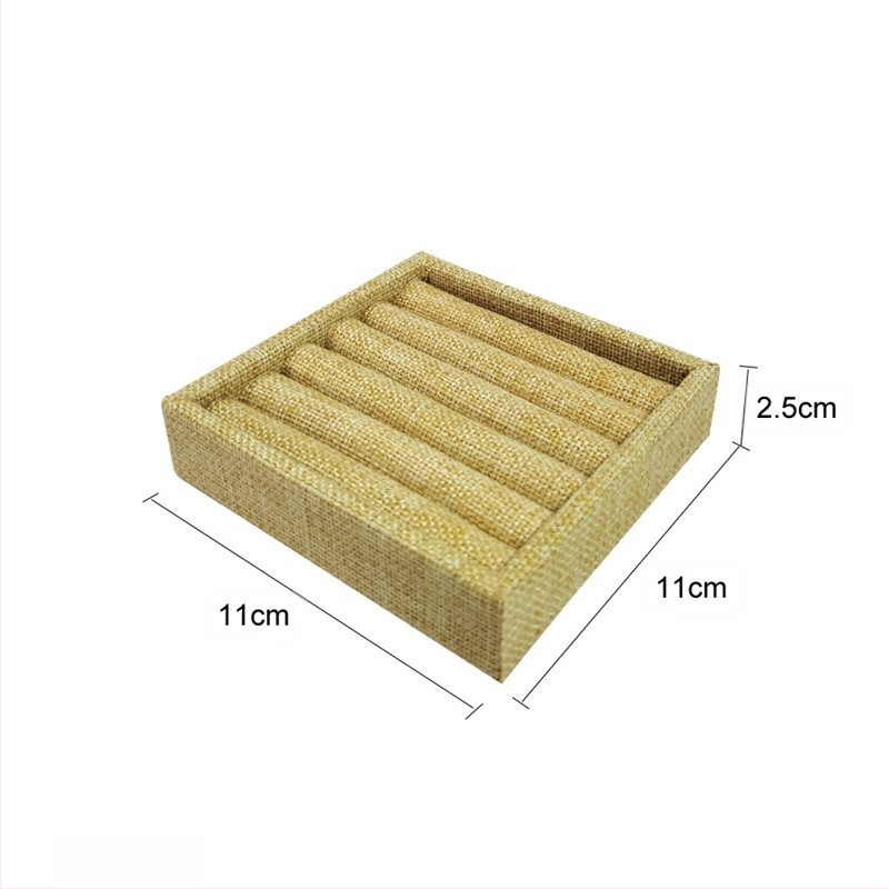 Hordozható gyűrűk kiállító tálca csipkés velúr borítással, művészi stílus, fiókos ékszer rendező — 2025 tavasz