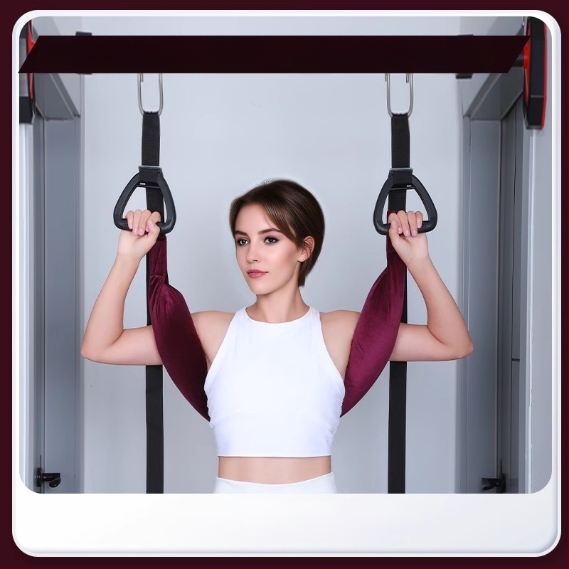 Lumbális trakciós öv nyakpánttal otthoni gerincnyújtáshoz – egyrudú rúd, diszk protrúzió támogatása