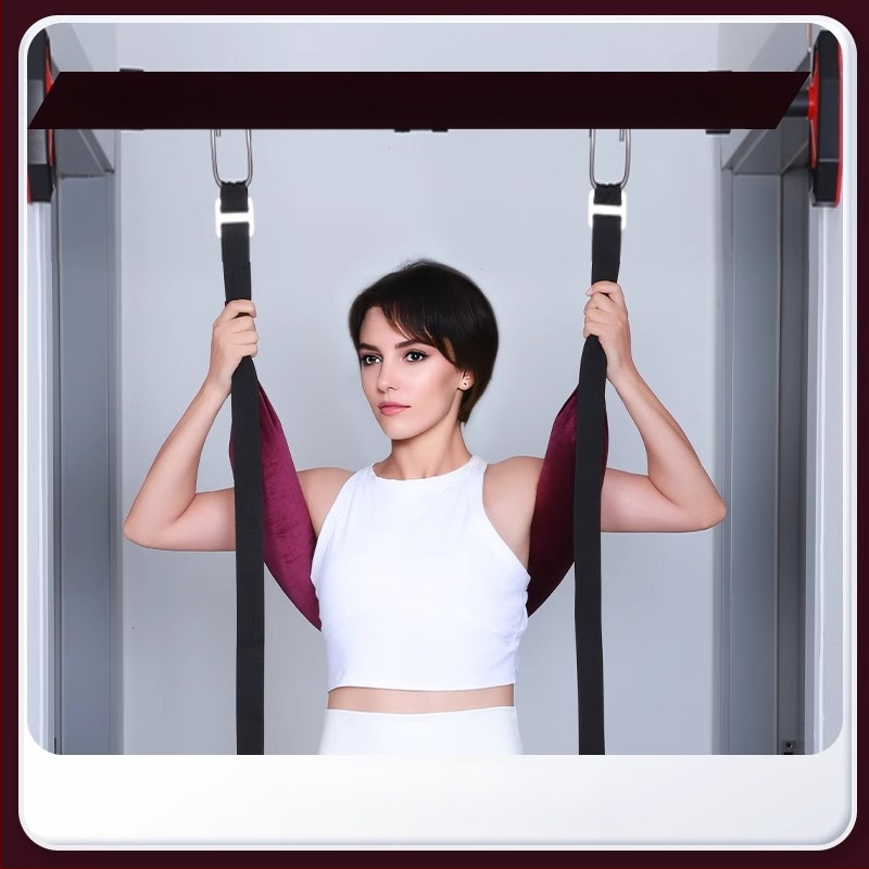 Lumbális trakciós öv nyakpánttal otthoni gerincnyújtáshoz – egyrudú rúd, diszk protrúzió támogatása