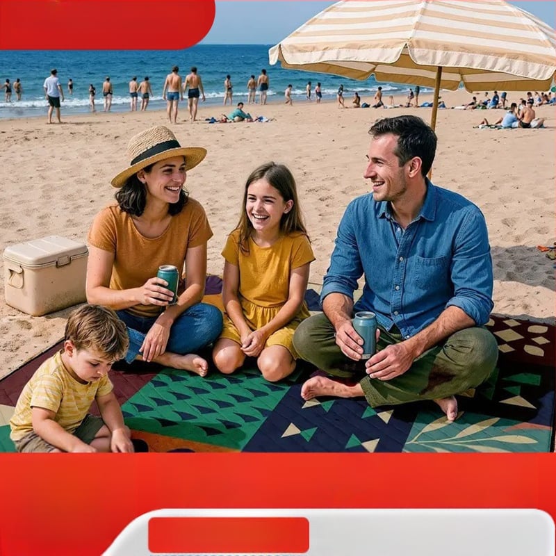 Kültéri piknik matrac: vízálló, nedvességálló és lélegző, hordozható Oxford anyagból készült talajtakaró 1–5 személynek