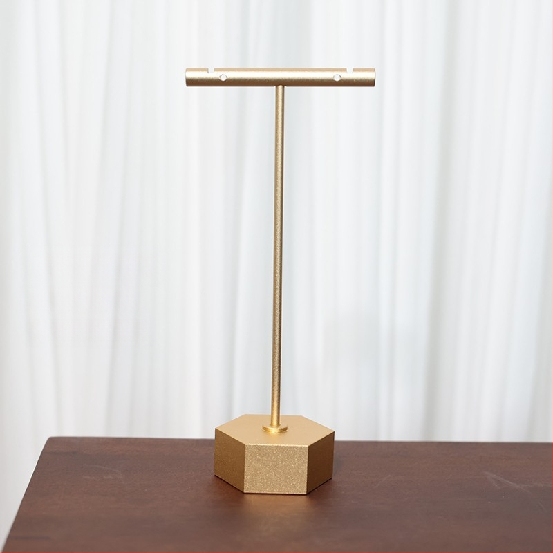 Fülbevaló kiállító állvány, fém, egy darabból álló modell, csempe-stílusú felület, spray-műanyag bevonattal