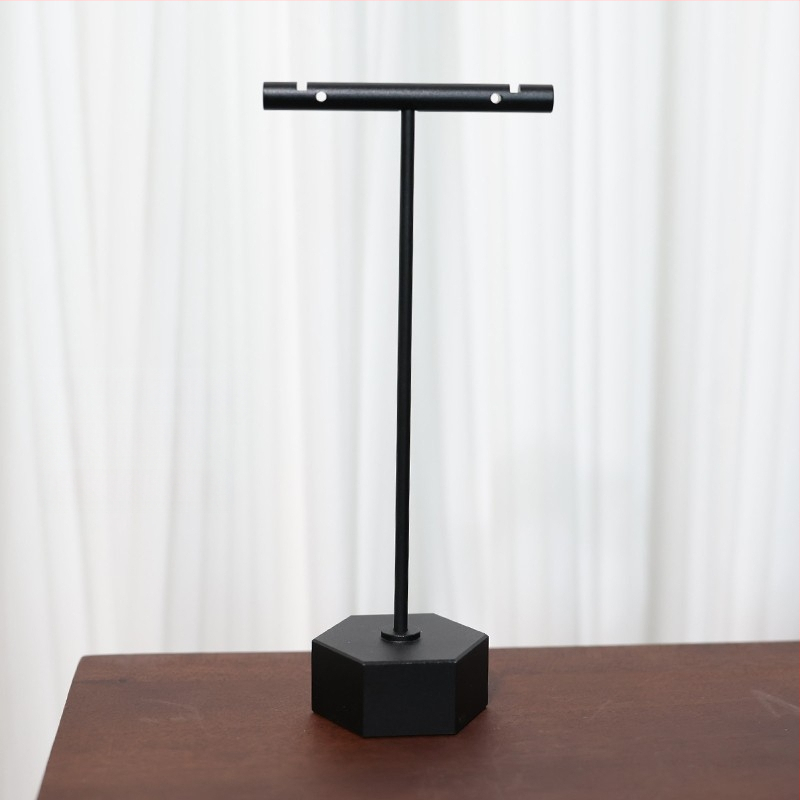 Fülbevaló kiállító állvány, fém, egy darabból álló modell, csempe-stílusú felület, spray-műanyag bevonattal