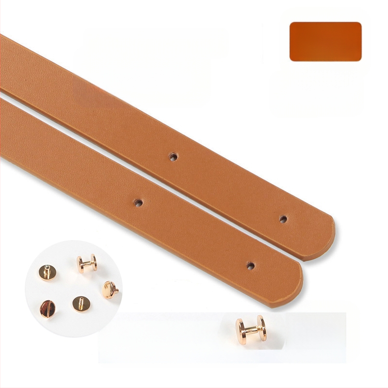 Valódi marhabőr táskarám, kézi fogantyúval, szegecsekkel és lyukakkal, kézzel készített textil DIY táska kiegészítő készlet