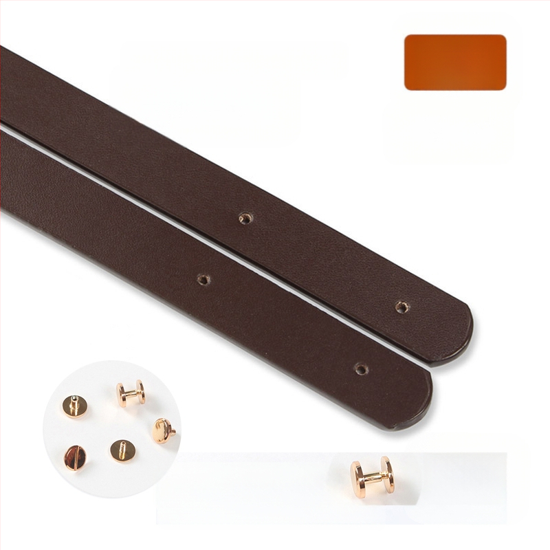 Valódi marhabőr táskarám, kézi fogantyúval, szegecsekkel és lyukakkal, kézzel készített textil DIY táska kiegészítő készlet