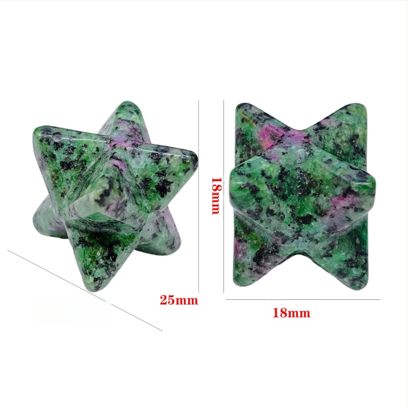 Κρυστάλλινο κολιέ-φυλαχτό Merkaba Αστέρι του Δαβίδ, λεία επιφάνεια, τοτέμ μοτίβο, στυλ φρέσκο και γλυκό, μάρκα Shenglong