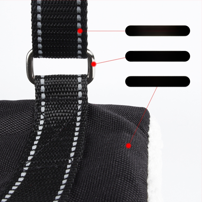 Кучешка рехабилитационна презрамка с регулируема отражателна лента (Материал: Oxford плат / Teddy велур; Регулируема; Отразителна; Марка: To the stars)