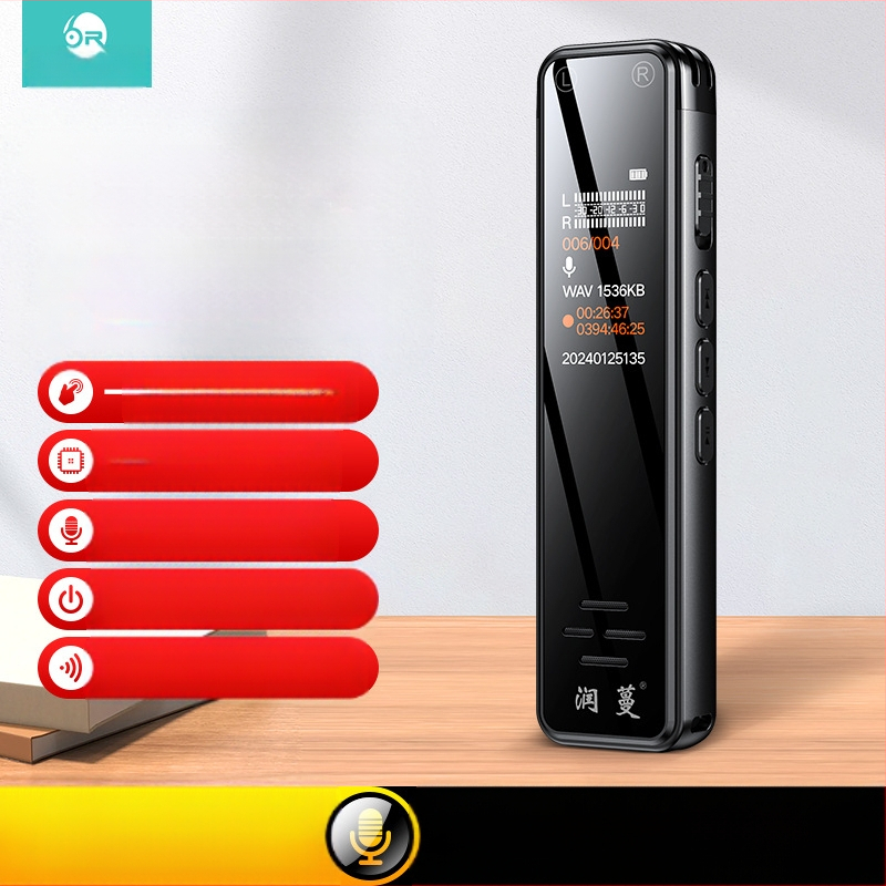 Runvine R11 diktafon u olovci s dvostrukim mikrofonom, WAV 512Kbps, 60 sati snimanja, aluminijsko kućište, USB 2.0