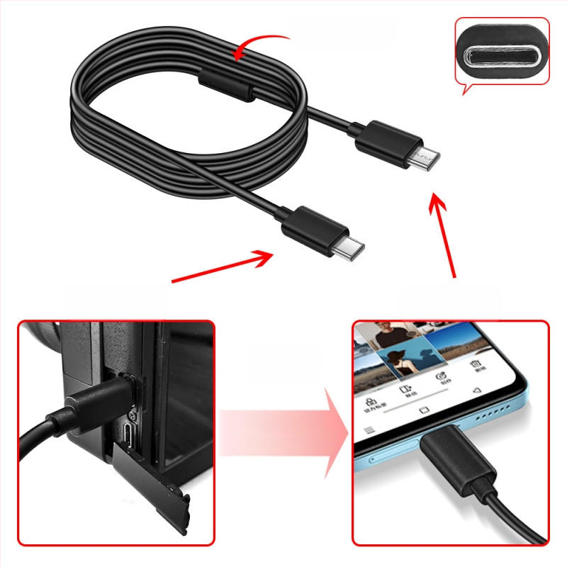 Καλώδιο OTG Type-C προς Type-C για Sony A7R3/A7M3/A7S3/A7R4/A9 και Nikon D780/Z6; αγωγός χαλκού; καλώδιο προσαρμογέα