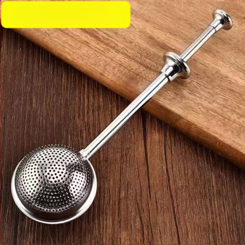 Filter za čaj od nehrđajućeg čelika - Misty frost - Teleskopska kugla za čaj s velikim i malim otvorima - Jednostavan stil