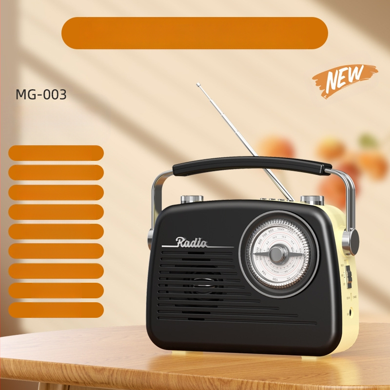 MG003 Bluetooth radio s punim opsegom za starije osobe — USB sučelje, ugrađeni zvučnici, mono zvuk, 5V, 220 mW
