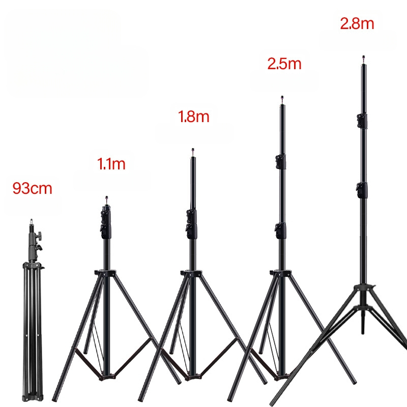 Aluminijski stalak za fotografiju, nosivost 5 kg, visina 2,8 m, promjer cijevi 30 mm, 3-sekcijski, pogodan za live streaming