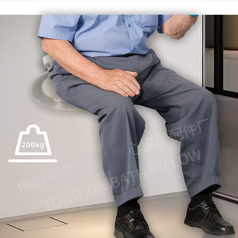 Tuš-sjedalo s bazom od 304 nehrđajućeg čelika i akrilne ploče – vodootporno, otporno na koroziju, visoka nosivost