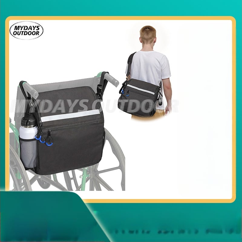Kerekesszékhez való táska reflexcsíkkal – Walker Rollator hátizsák, MYDAYS OUTDOOR, kültéri tárolóeszközök, Privát márkák elérhetők