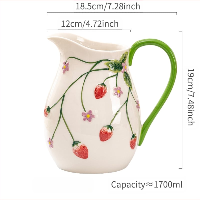 Keramička posuda za hladnu vodu s vazom za cvijeće — višenamjenska boca za mlijeko i sok, pogodna i za cvijeće; visokotemperaturno pečenje; prilagođena obrada; premium kvaliteta