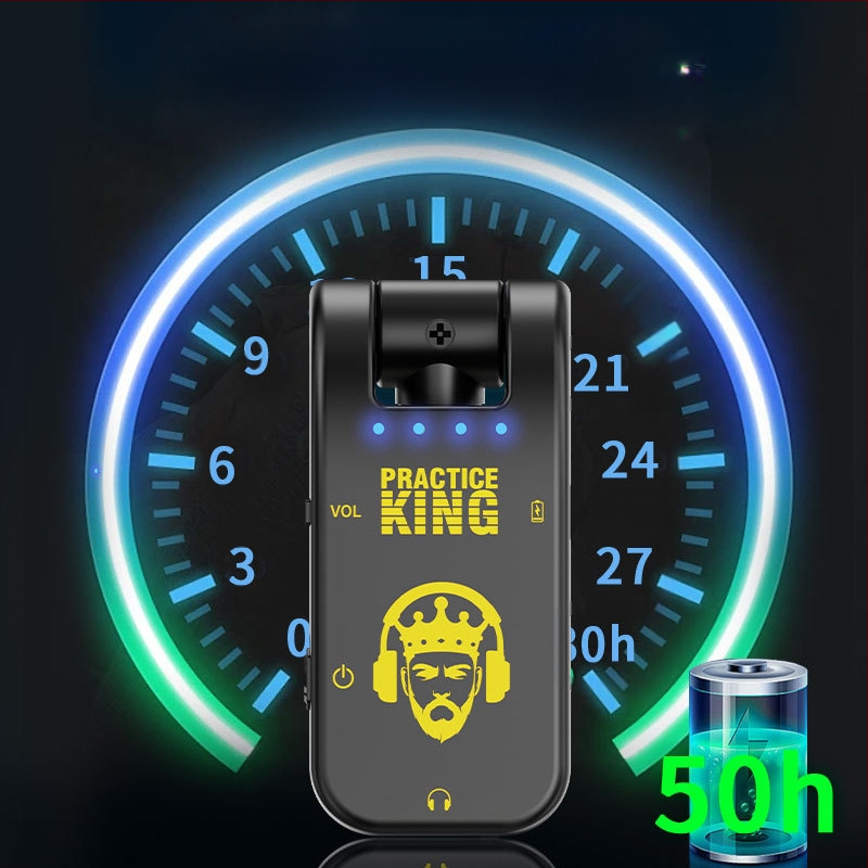 Gitár erősítő effektprocesszorral, zajcsökkentő fülhallgatóval csendes gyakorláshoz, felvételi funkció — WS-6 modell