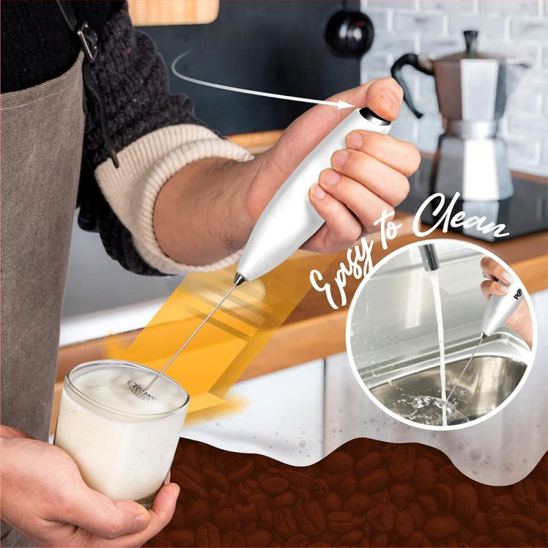 Ručni električni mikser za mlijeko i pjenjaču — 3V, 3–5W, 15000 RPM