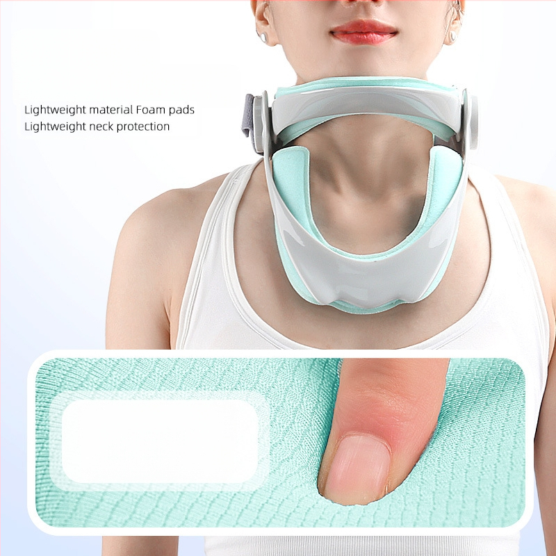 Dispozitiv de tracțiune pentru gât - reglabil, materiale: PC și burete, zonă de aplicare: gât, origine: Dongguan, marcă: Foot products collection