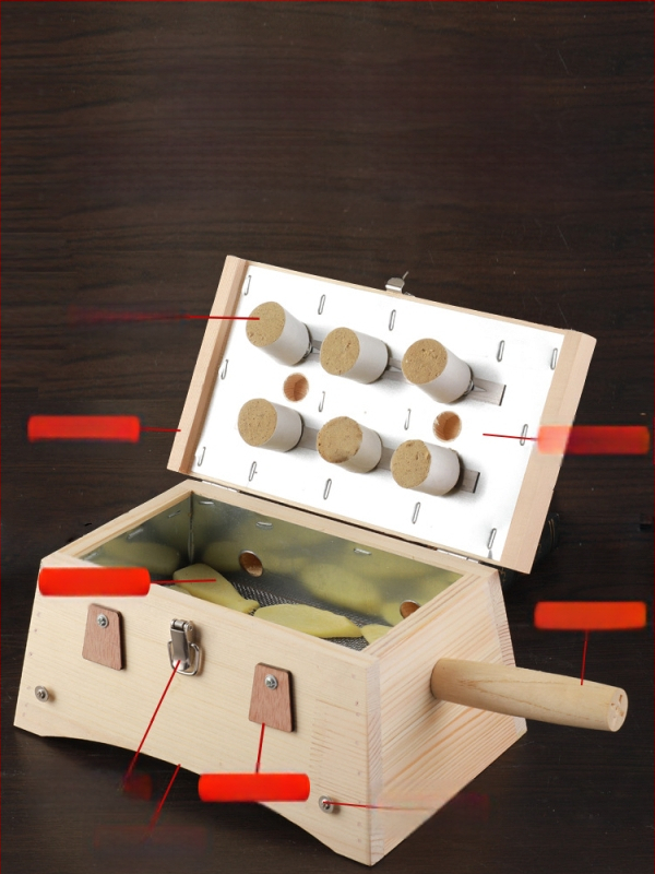 Дървена моксибуционна кутия с шест дупки, преносима за цялото тяло