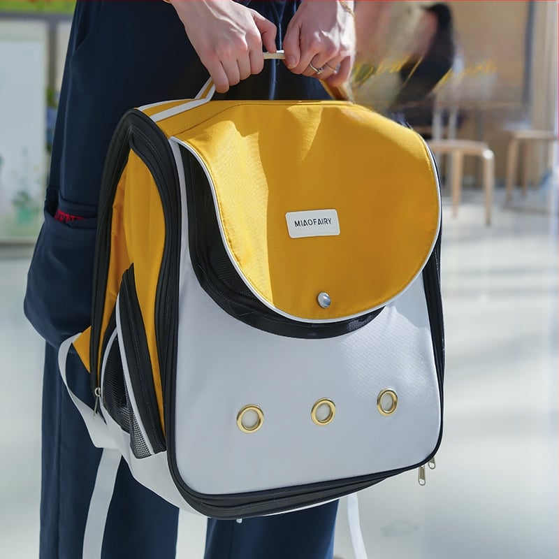 Σακίδιο μεταφοράς γάτας - στιλάτο και ευέλικτο για εξόδους; Υλικό: Ύφασμα; Κατάλληλο για γάτες; Κατηγορία: φωλιές και κλουβιά κατοικίδιων