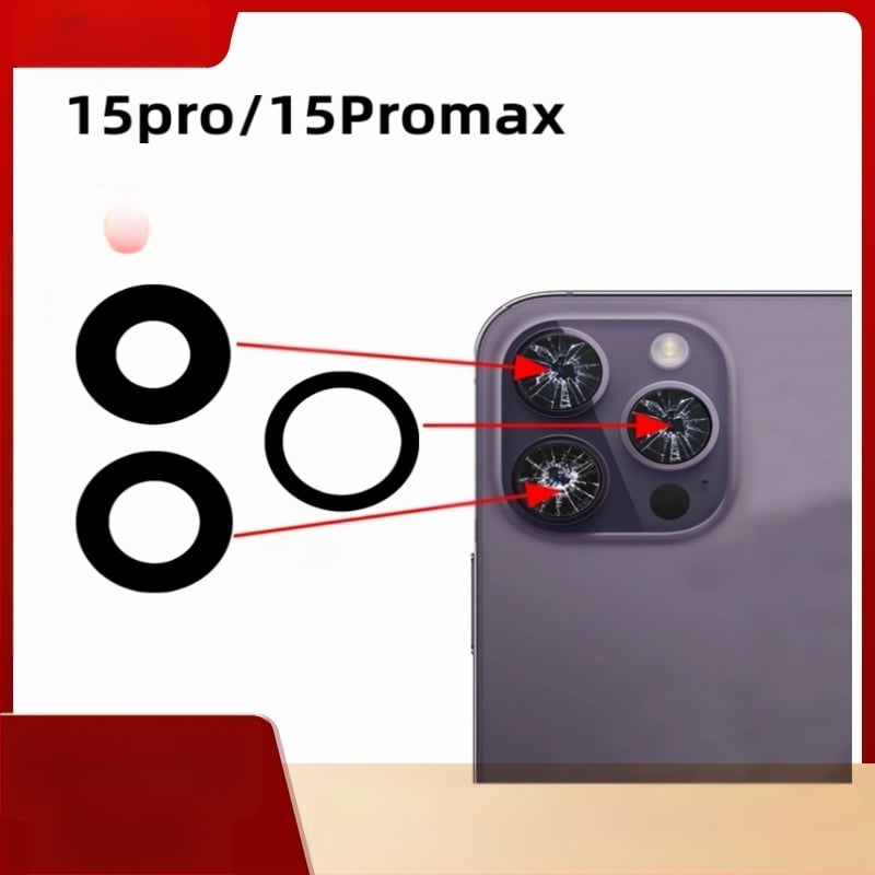 Aizmugures kameras stikls Apple iPhone 15 Pro / 15 Pro Max, modelis 15Pro-15PM