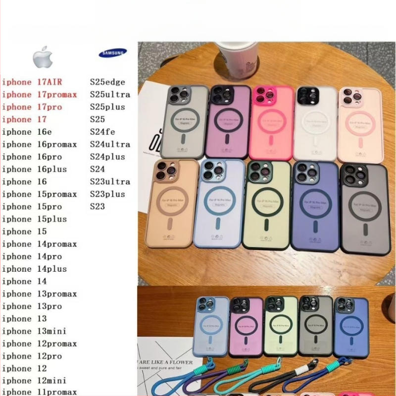 Kućište za Samsung Galaxy S25 Edge, S25 Ultra, S24 Plus i S23 Plus — magnetsko pričvršćivanje, mat završna obrada, mekani rub, otpornost na padove