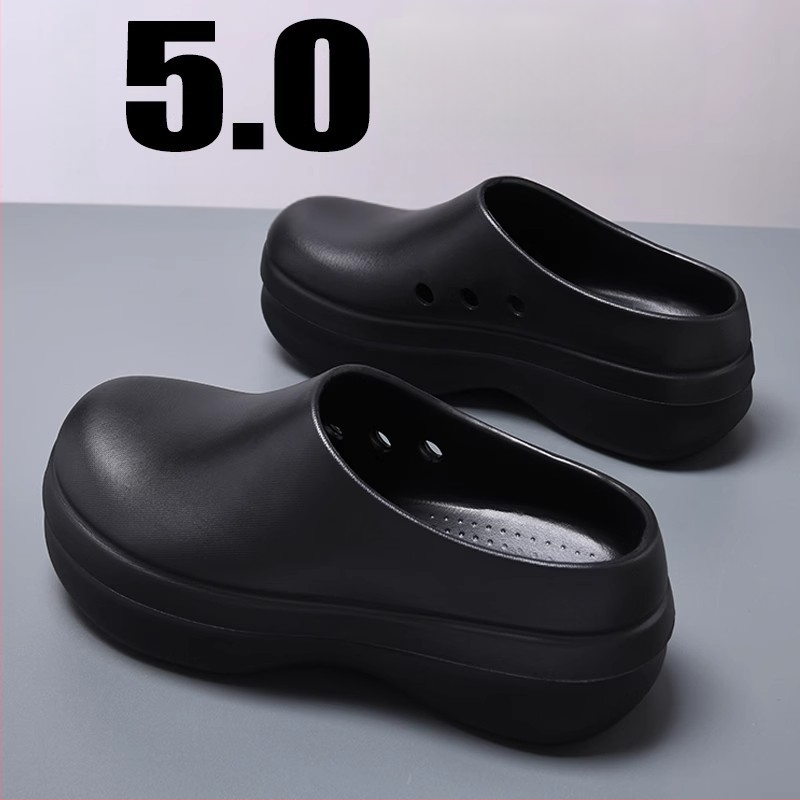 Férfi EVA szakács cipő — vastag csúszásmentes, vízálló és olajálló talp, injektált kivitel, nyár 2025