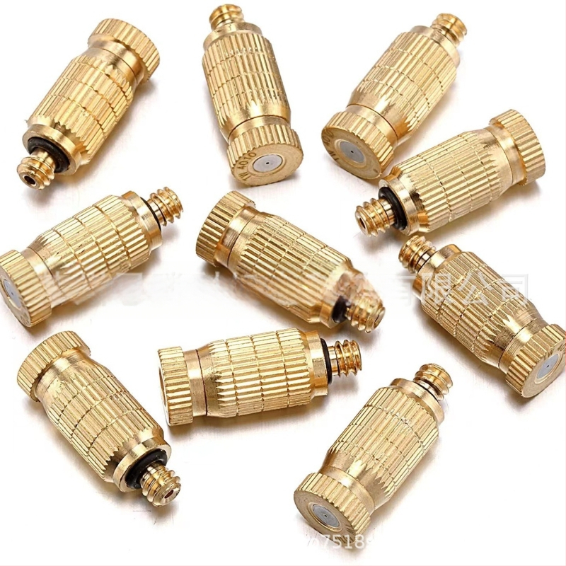 Mlaznica za atomiziranje s dvostupanjskim dizajnom, mesinga, navoj 10-24 UNC, visok tlak (vanjski vrtni sustav za atomiziranje)