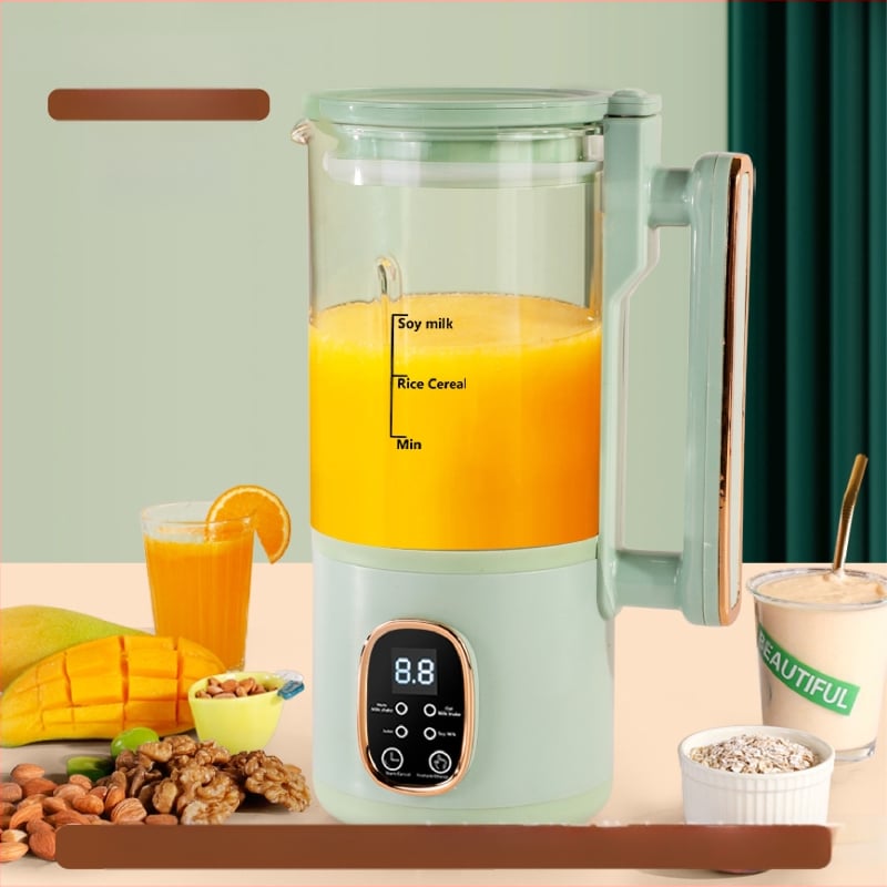 Stroj za sojino mlijeko – potpuno automatiziran, bez kuhanja, bez filtracije; staklena kućica, 500 W, 220 V, 500–1000 ml, autočišćenje, zadržavanje topline, dodirno upravljanje