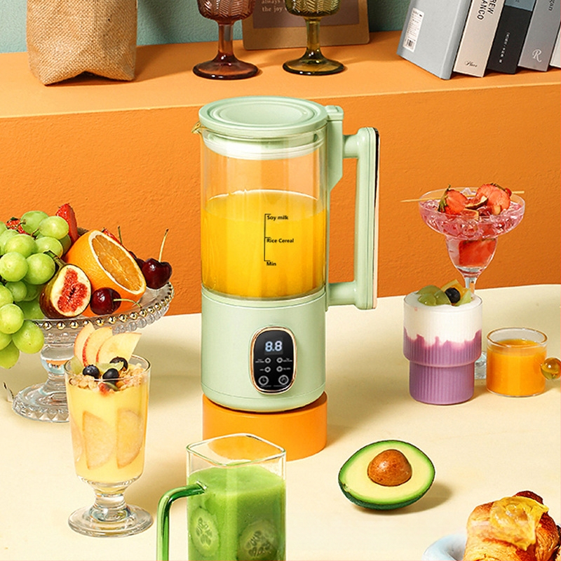 Stroj za sojino mlijeko – potpuno automatiziran, bez kuhanja, bez filtracije; staklena kućica, 500 W, 220 V, 500–1000 ml, autočišćenje, zadržavanje topline, dodirno upravljanje