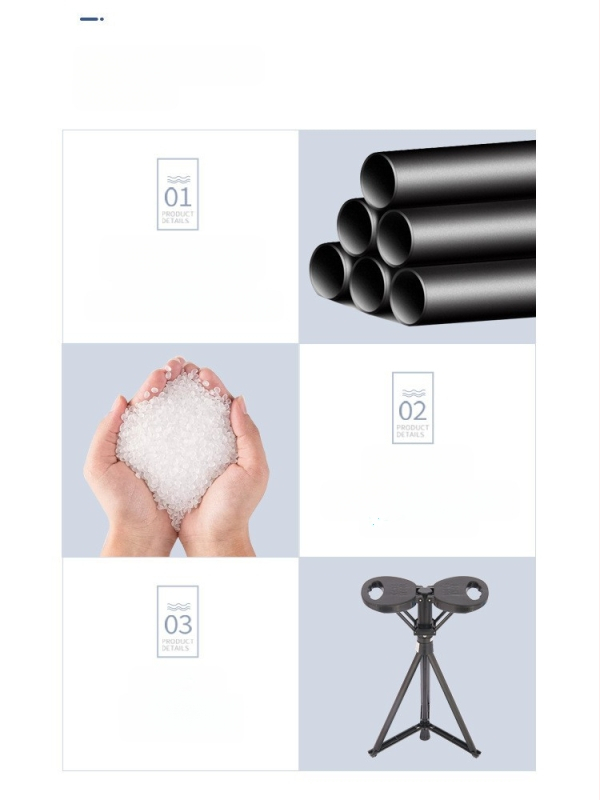 Băț de drumeție cu șezut - Multifuncțional, pentru exterior, ușor; Material: PP ecologic + aluminiu + pernă PU; Greutate: 920 g; Model: Generația a Treia; Brand: HST