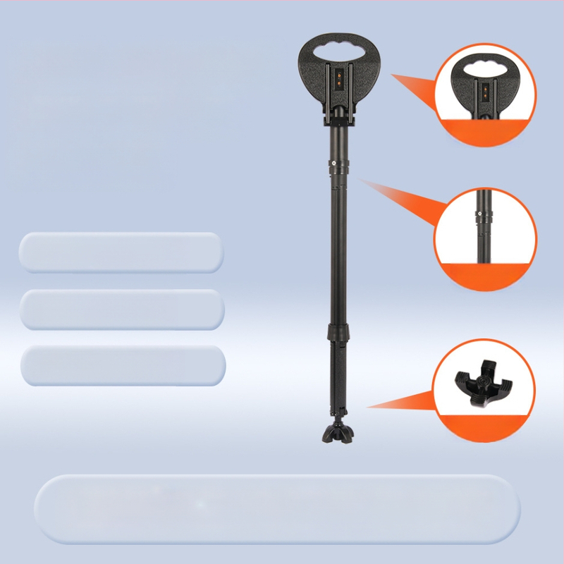 Băț de drumeție cu șezut - Multifuncțional, pentru exterior, ușor; Material: PP ecologic + aluminiu + pernă PU; Greutate: 920 g; Model: Generația a Treia; Brand: HST