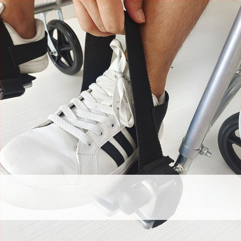 Home Care Curea de siguranță pentru scaunul cu rotile, curea de fixare a piciorului, model 049, Oxford material