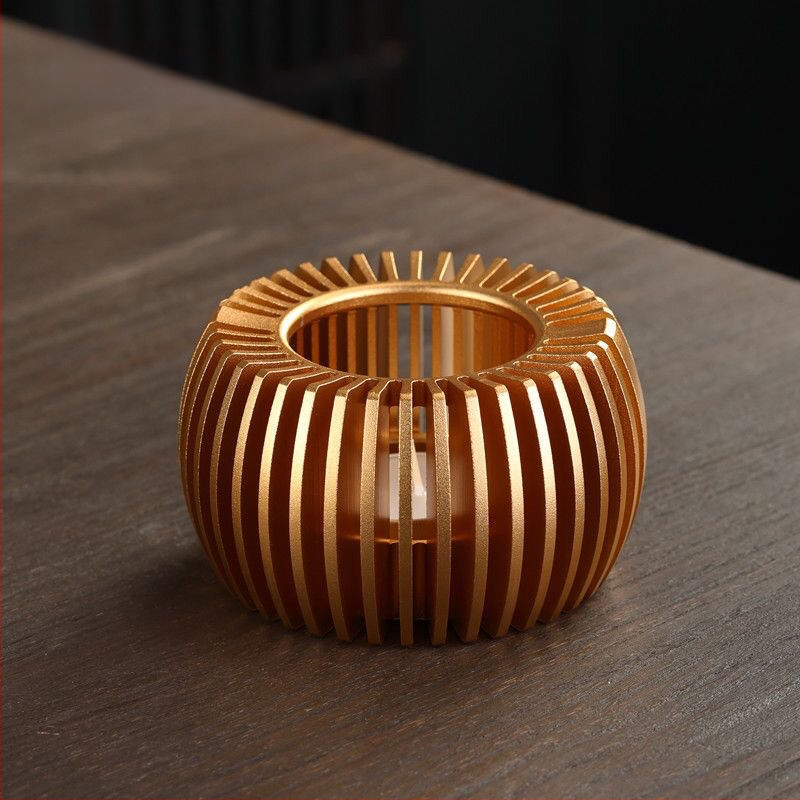 Θερμαντική βάση τσαγιού - Κράμα ψευδαργύρου, Νέος κινεζικός στυλ, Προέλευση: Τσάοζου, Εκτύπωση λογότυπου