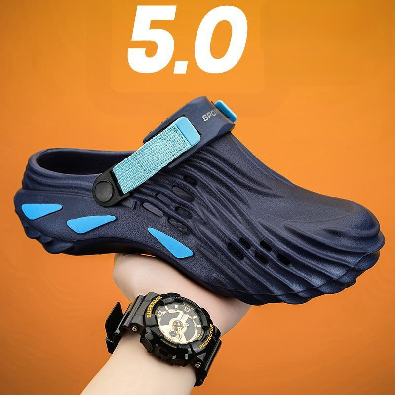 Unisex šlepetės, sintetinė oda, neslystantis mišinio padas, injekciškai suformuotas padas, laisvalaikio stilius