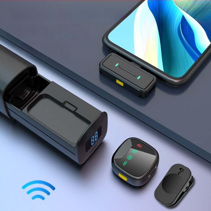 H26 Lavalier mikrofon élő közvetítéshez, Omnidirekcionális, 20Hz-20kHz, SNR ≥60dB, beépített akkumulátor, Bluetooth 5.3, üzemidő 3–6 óra