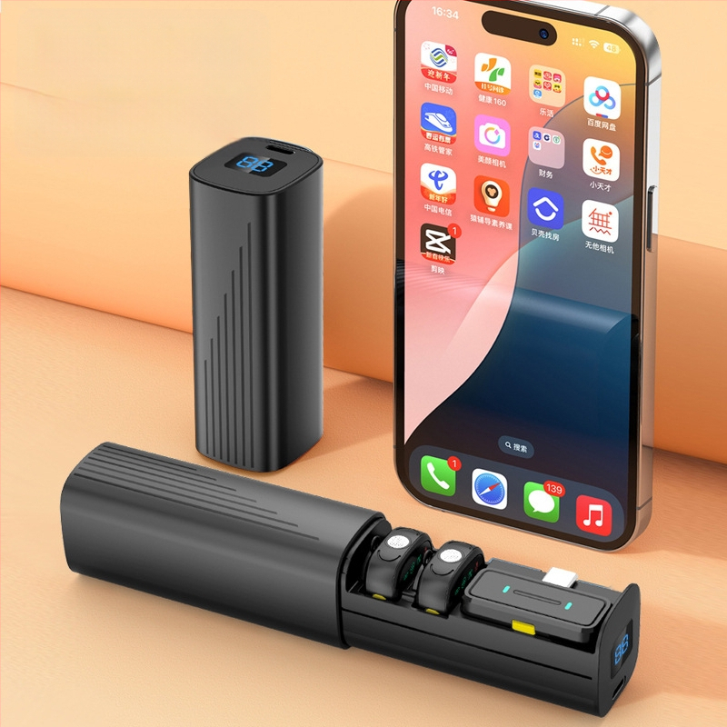 H26 Lavalier mikrofon élő közvetítéshez, Omnidirekcionális, 20Hz-20kHz, SNR ≥60dB, beépített akkumulátor, Bluetooth 5.3, üzemidő 3–6 óra