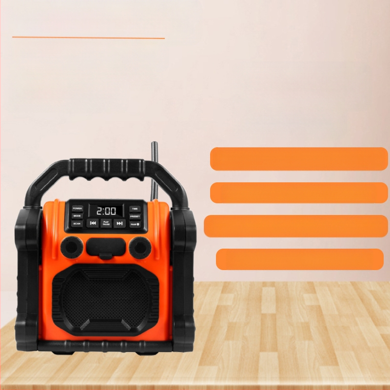 Vodootporan Bluetooth zvučnik s radiom i LED svjetlom, IPX6, Bluetooth 5.1, ugrađena baterija 2000-4000 mAh, frekvencijski raspon 40 Hz-20 kHz, domet >10 m