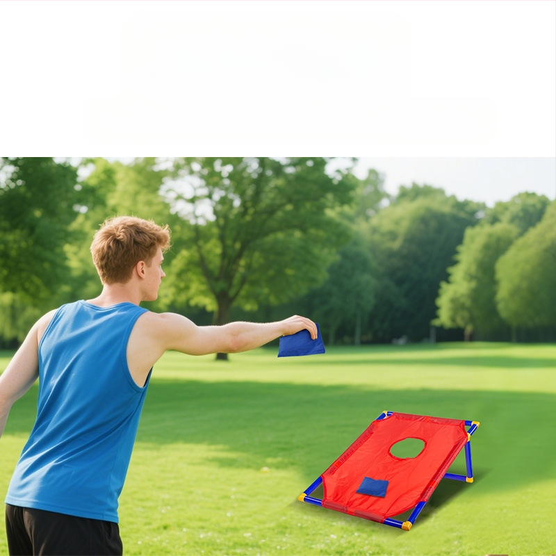 Комплект за хвърляне на пясъчни торбички с вътрешна стойка (пластмасов, за деца 0–3 г.)