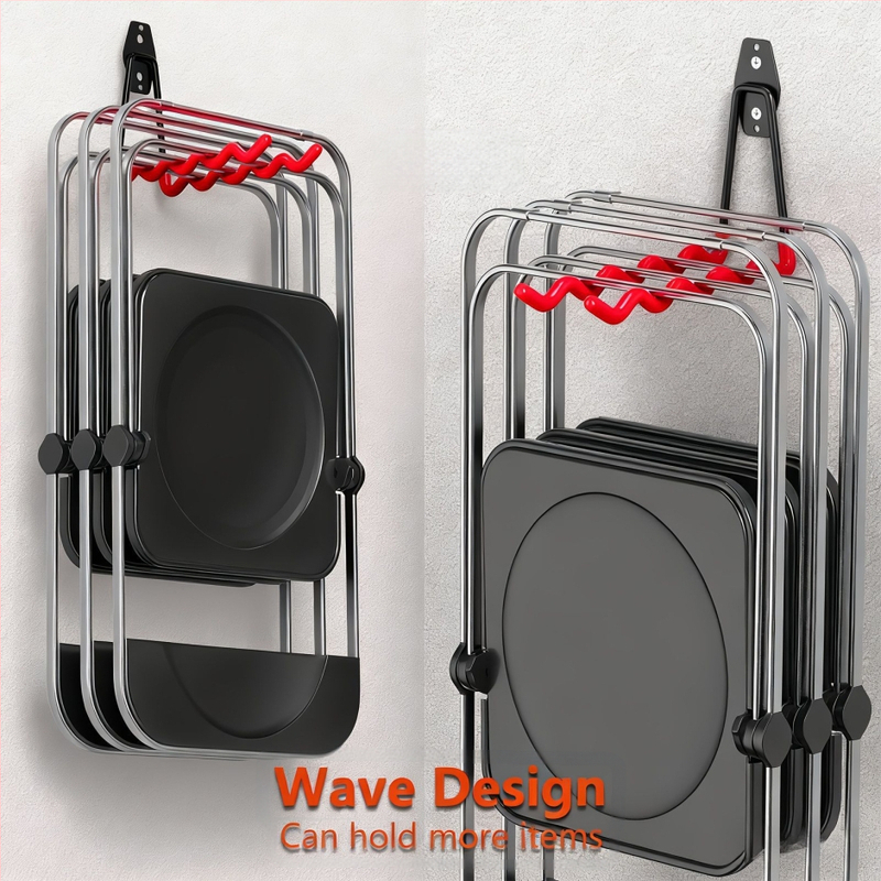 Metāla sienas āķis ūdens caurulēm un instrumentu uzglabāšanai, dubultais āķis, mūsdienīgs minimālais stils, slodze virs 30 kg