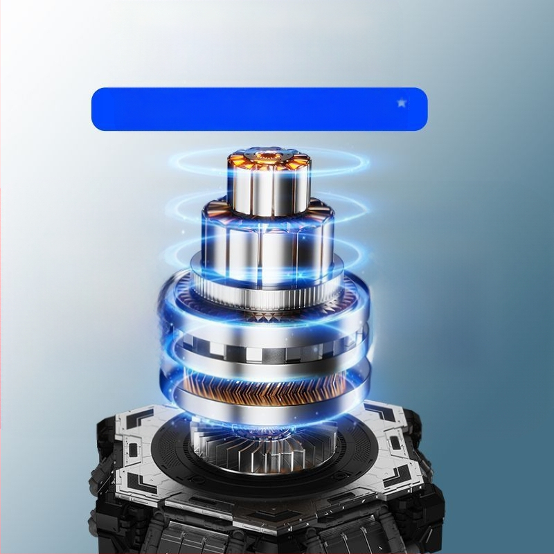 Pārvietojams kakla ventilators, salokāms, USB uzlāde, noņemama baterija 300–500 mAh, 3 ātrumi, bezvadu uzlāde