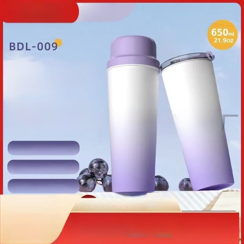 Hőszigetelt gyümölcslé készítő pohár beépített akkumulátorral, 60W, kapacitás 601–800 ml, 22 001 RPM fölött