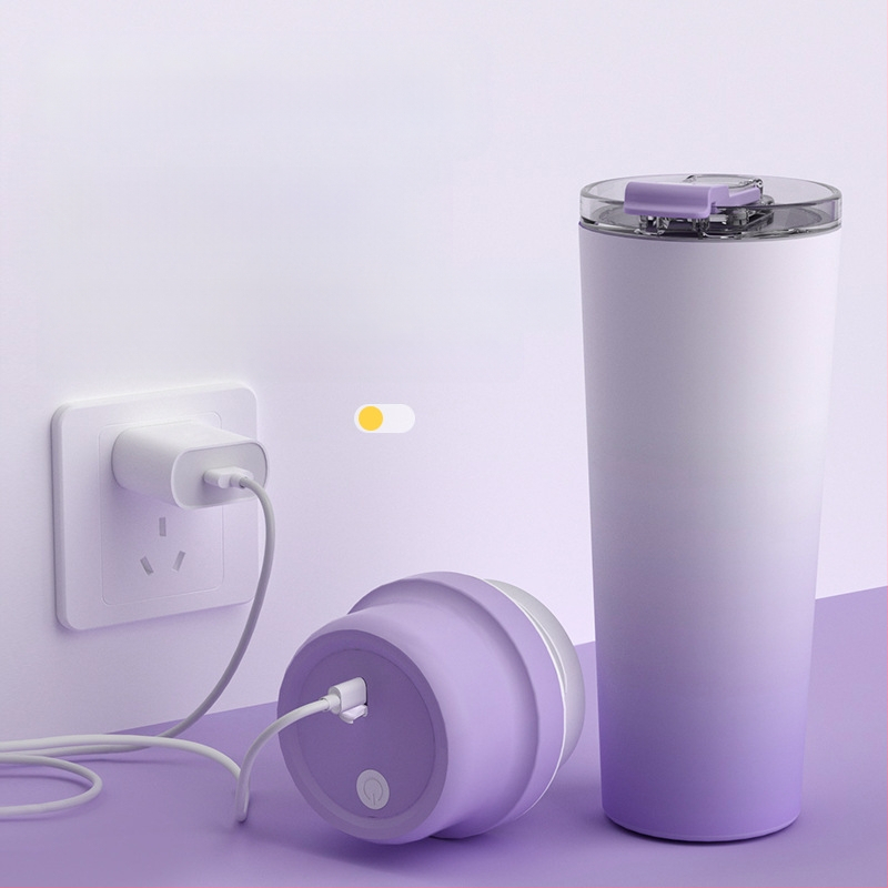 Hőszigetelt gyümölcslé készítő pohár beépített akkumulátorral, 60W, kapacitás 601–800 ml, 22 001 RPM fölött