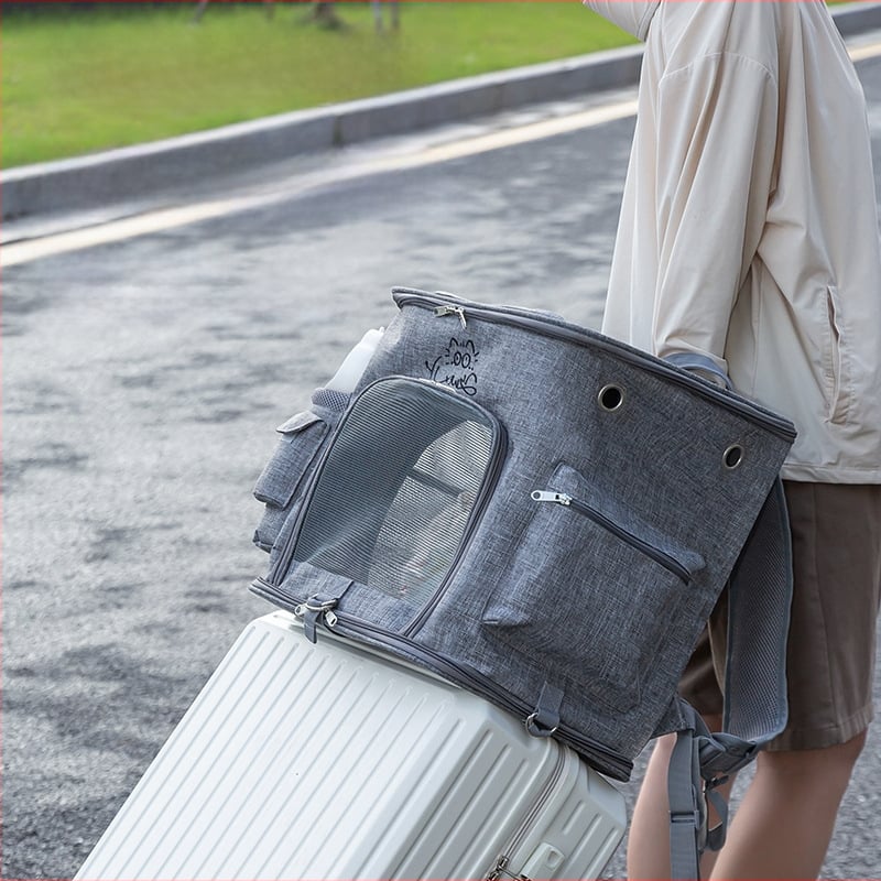 Mājdzīvnieku soma kosmosa kapsulas stilā, Oxford audums, ietilpība līdz 10 kg, pārnēsājamā pārvadāšanas soma kaķiem un suņiem