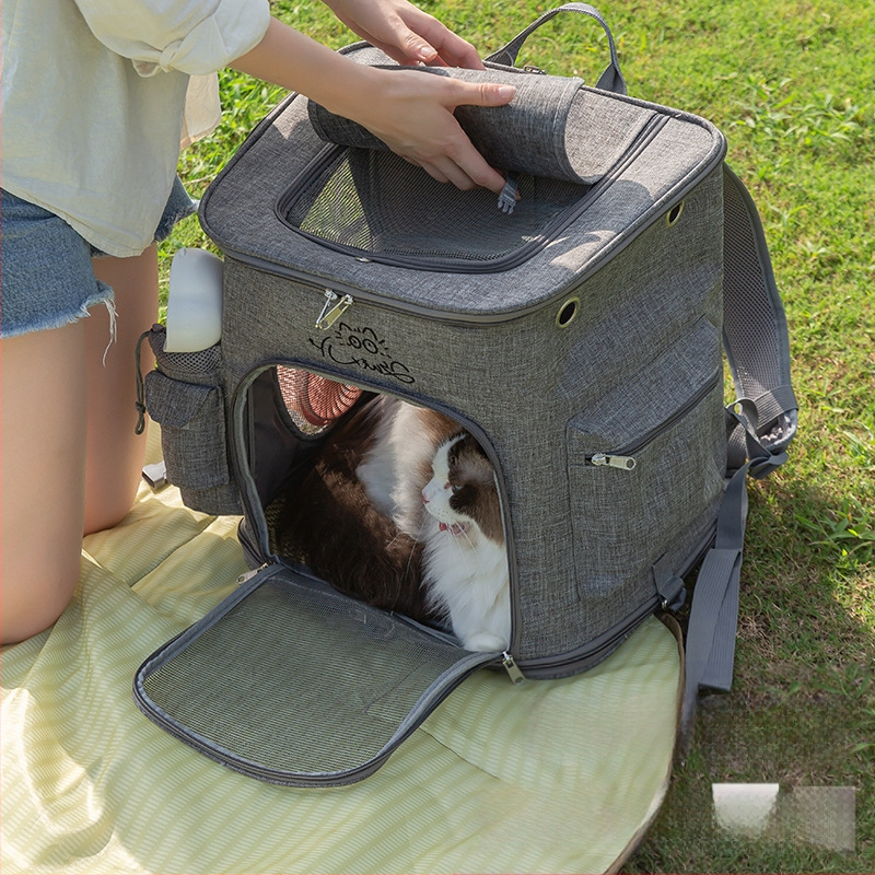 Mājdzīvnieku soma kosmosa kapsulas stilā, Oxford audums, ietilpība līdz 10 kg, pārnēsājamā pārvadāšanas soma kaķiem un suņiem