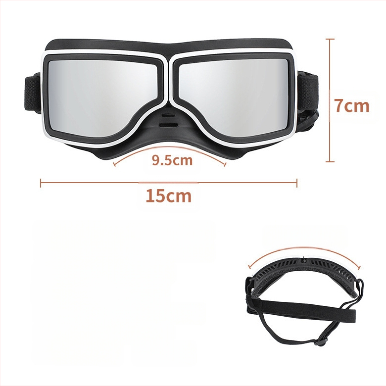 NAMSAN kutya szemüveg, PC+TPU, brit stílus, szélálló és UV-védett